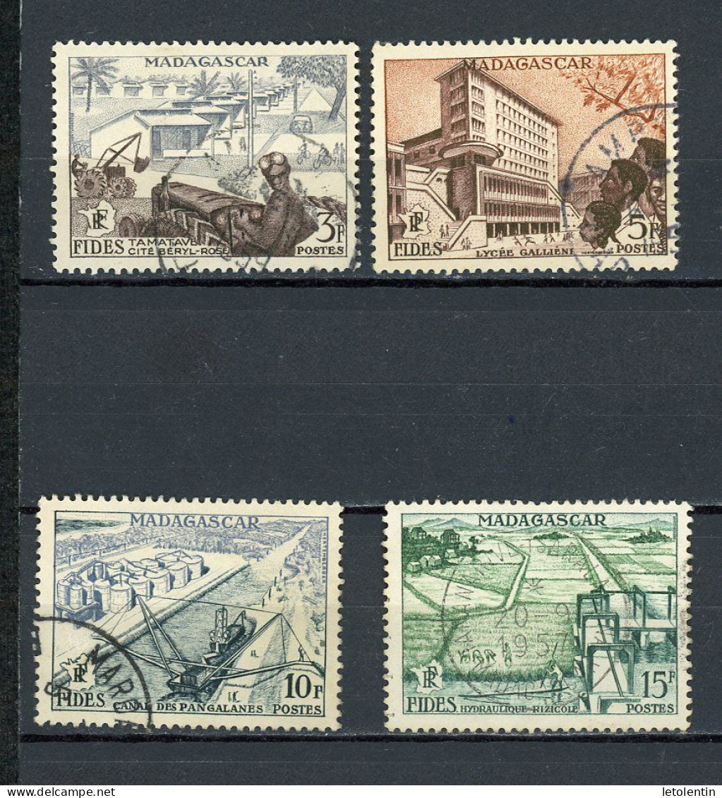 MADAGASCAR (RF) : FIDES - Yvert N° 327/330 Obli - Used Stamps