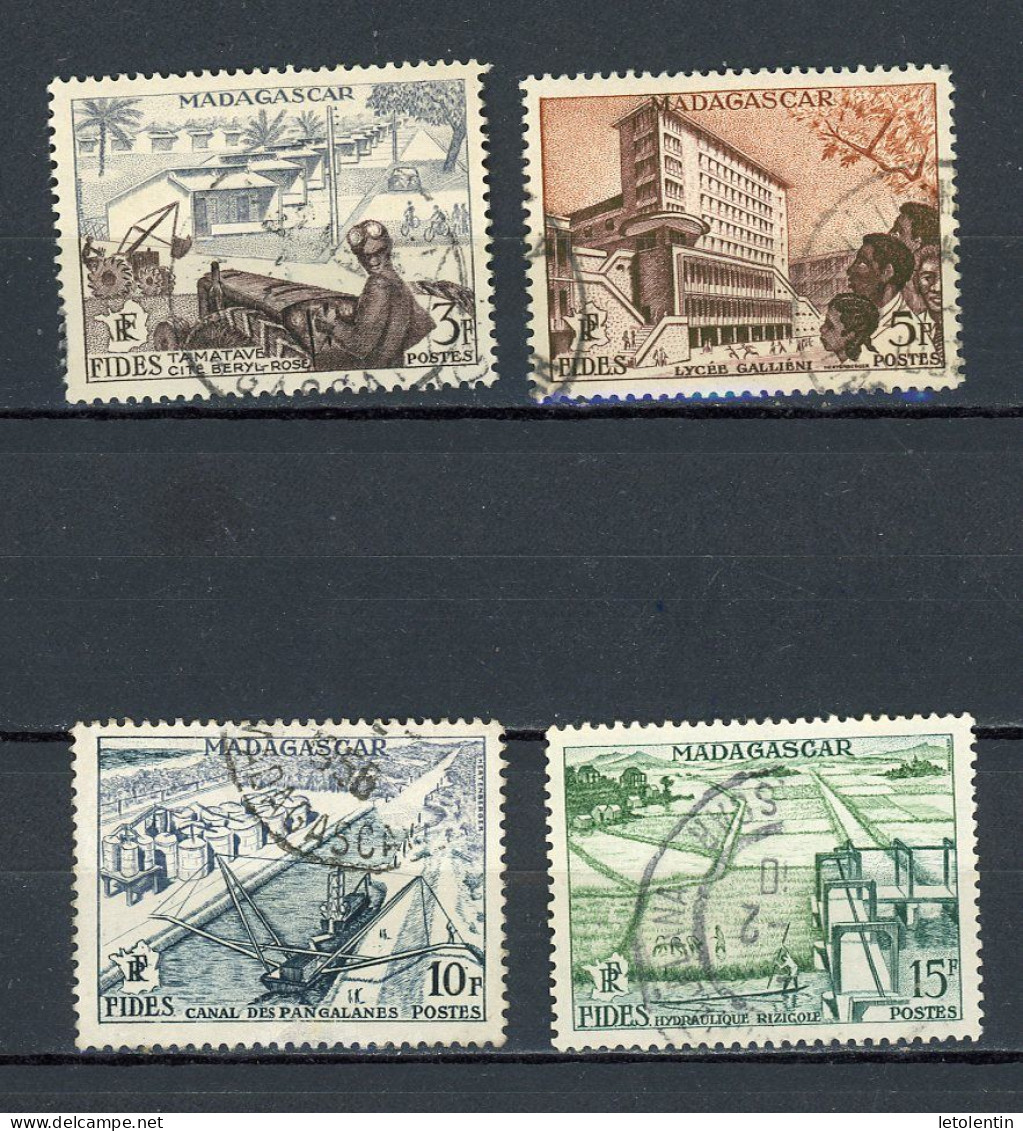 MADAGASCAR (RF) : FIDES - Yvert N° 327/330 Obli - Used Stamps