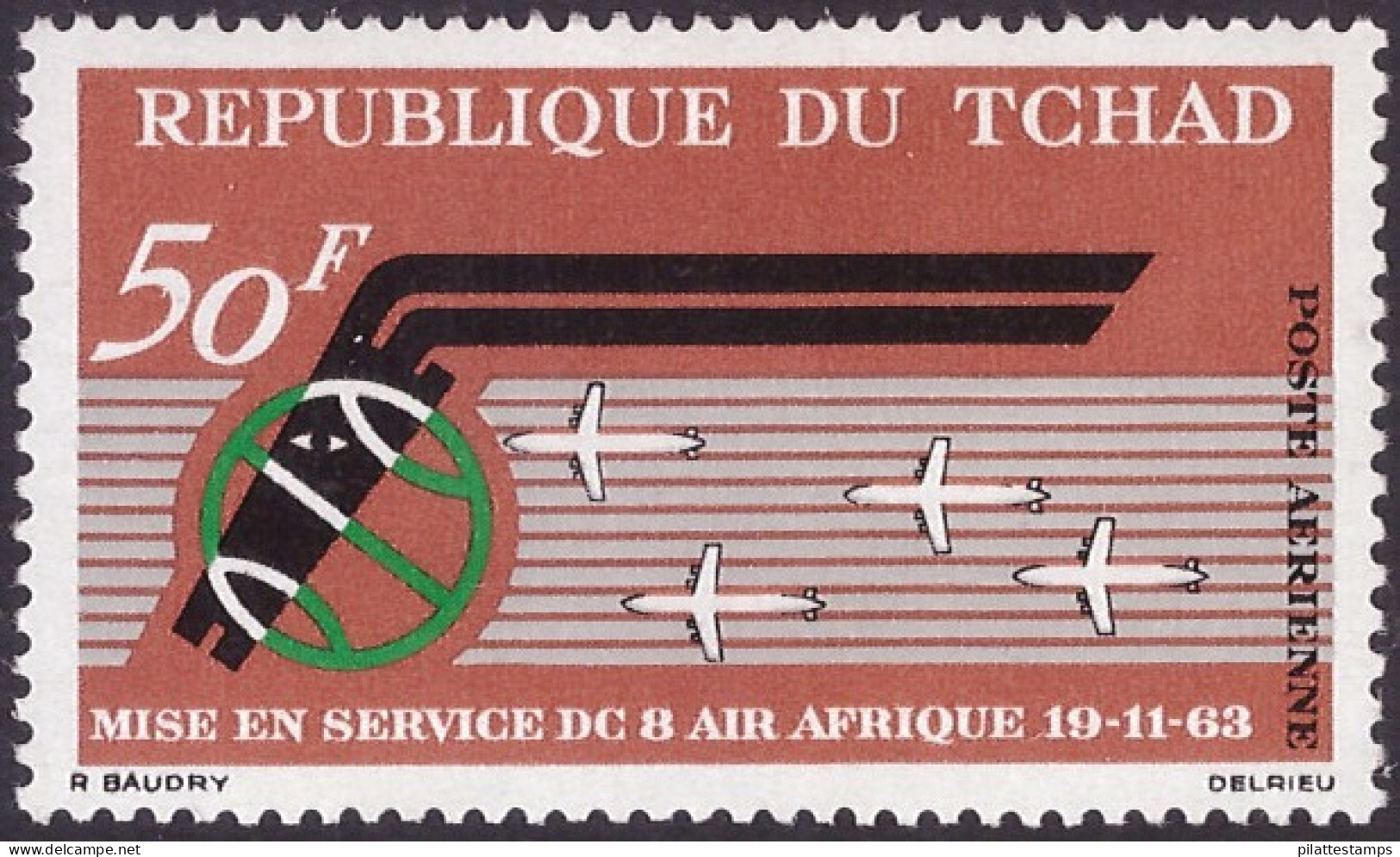 1963** Air Afrique D.C.8 - Ohne Zuordnung
