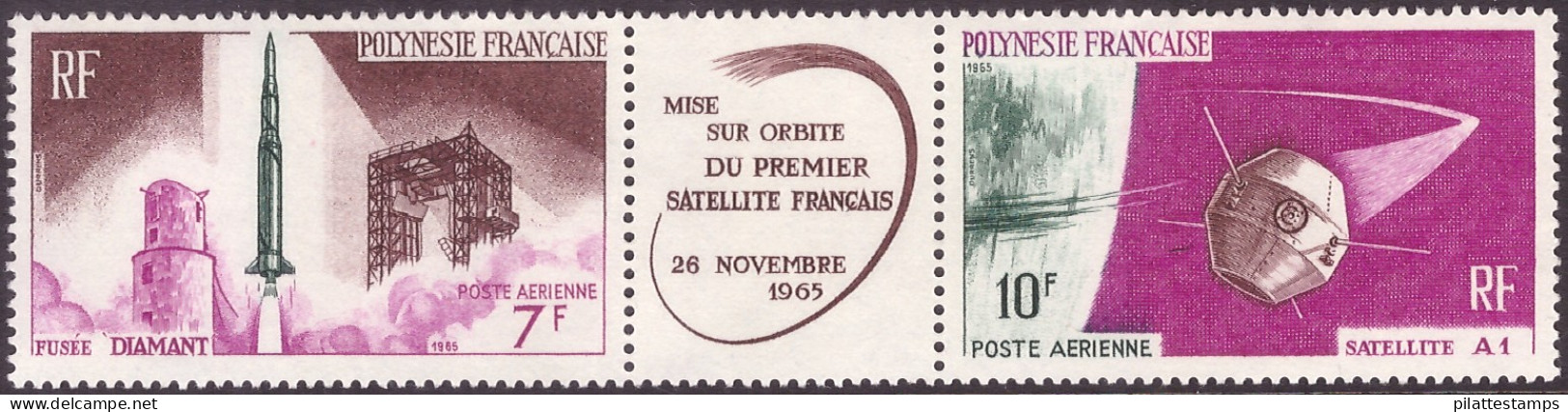 1966** Lancement Du 1er Satellite Français - Non Classés