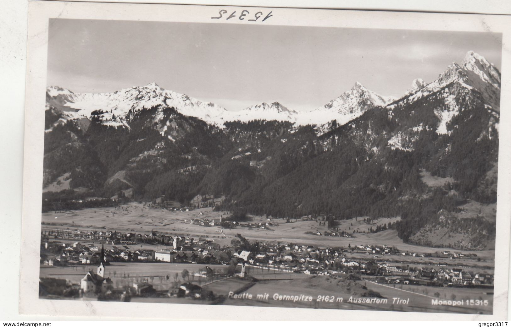 E2286) REUTTE Mit Gernspitze 2162 - Ausserfern - Tirol -Monopol AK 15315 - Reutte