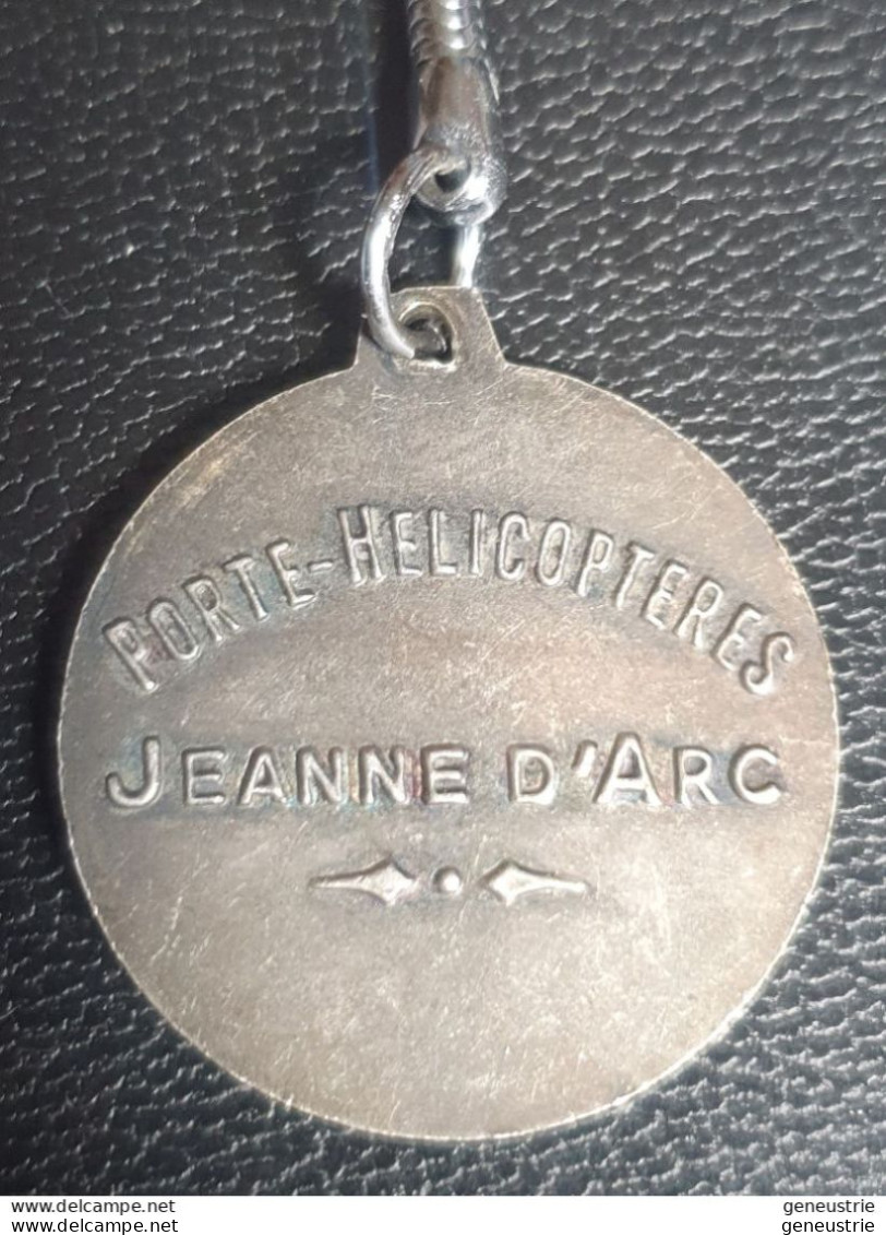 Beau Porte-clés Ancien "Porte-Hélicoptères Jeanne D'Arc" - Marinera