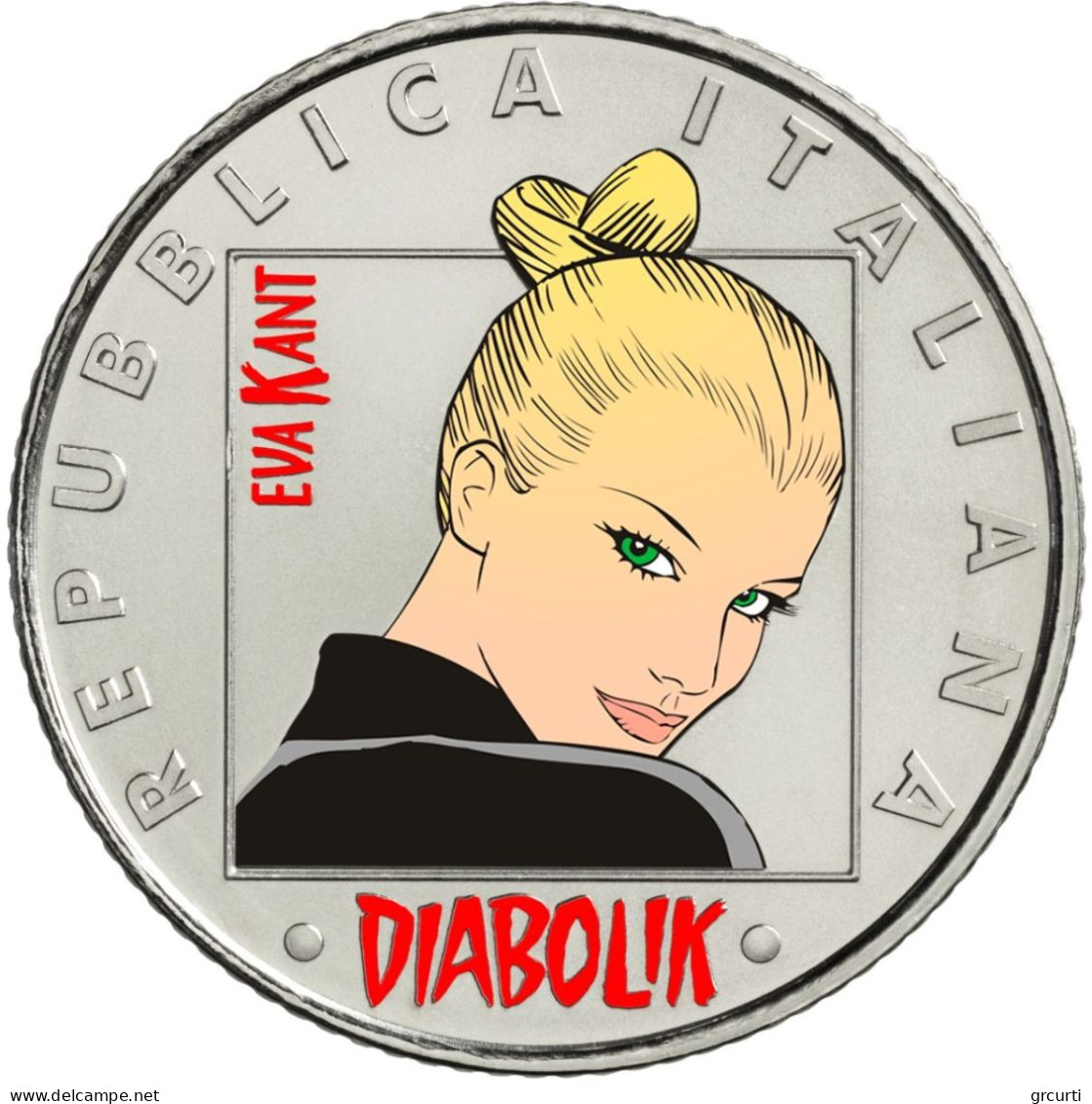 Italia - 5 Euro 2023 - Fumetti Diabolik - Eva Kant - UC# 284 - Italie