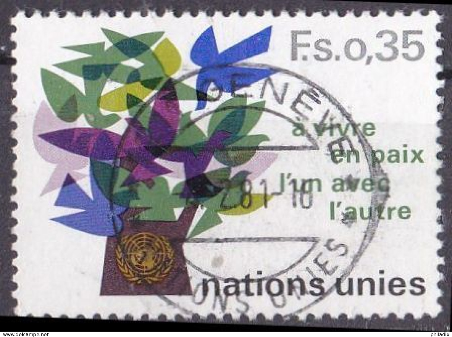 Vereinte Nationen UNO Genf Marke Von 1978 O/used (A2-16) - Used Stamps