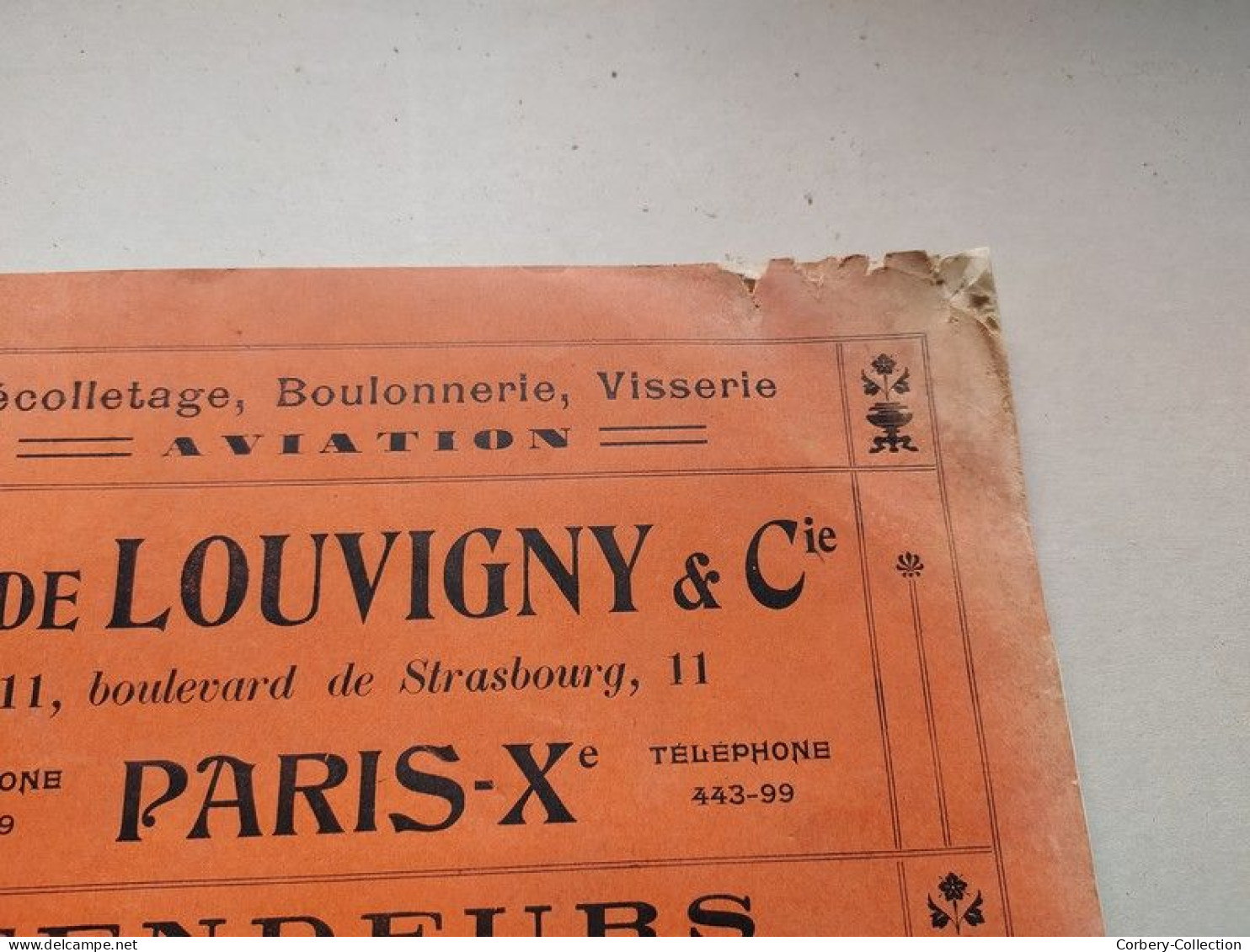 Catalogue Boulonnerie Visserie Louvigny Paris 1910-1911 Aviation Automobile - Material Y Accesorios