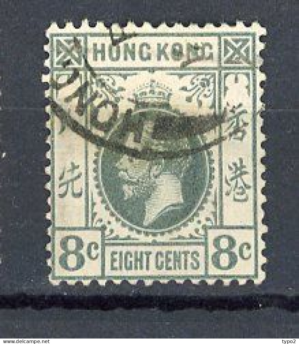 H-K  Yv. N° 103; SG N°104 Fil CA Mult (o) 8c Gris George V Cote 6 Euro BE  2 Scans - Usati