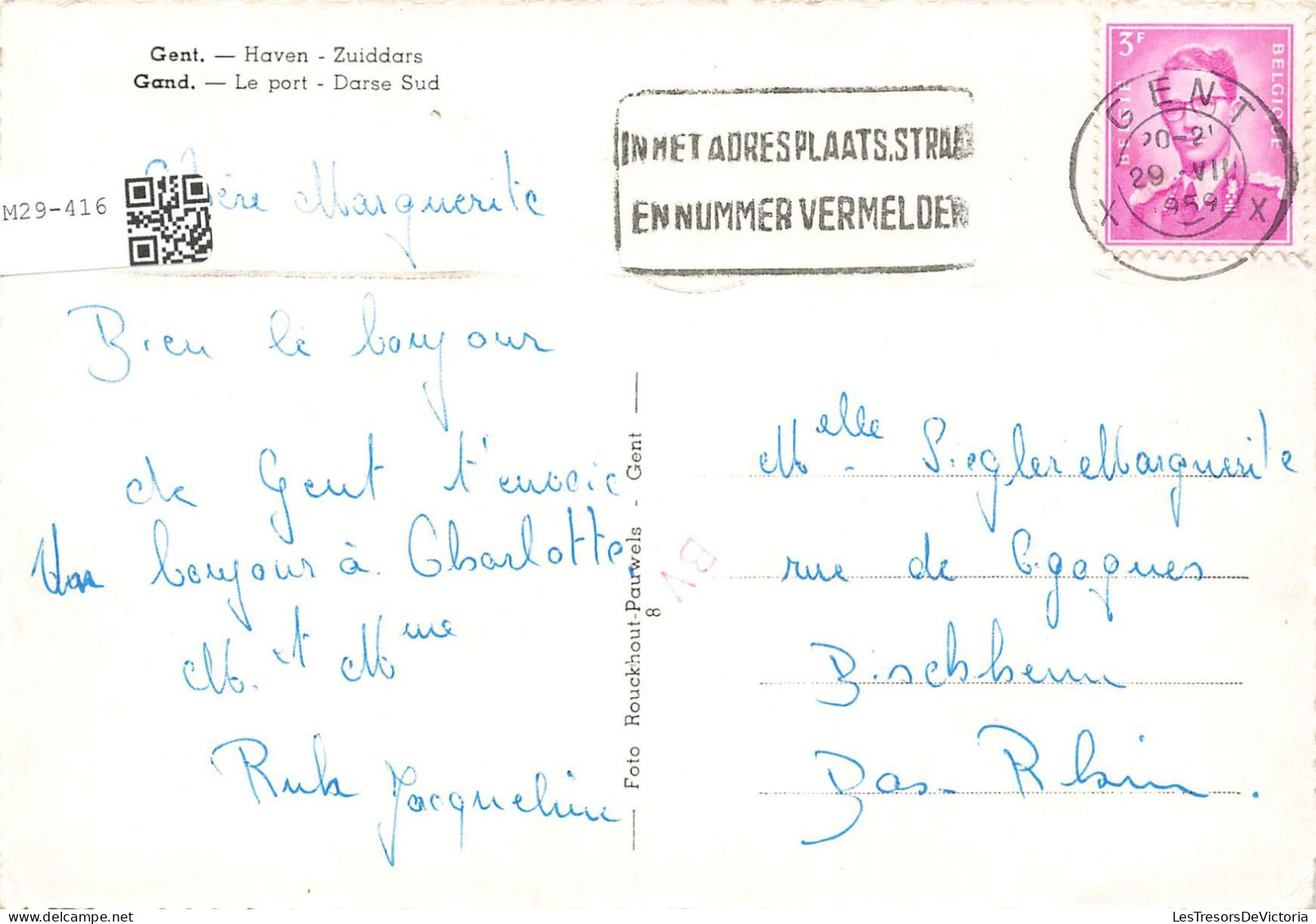 BELGIQUE - Gand - Le Port - Darse Sud - Carte Postale - Gent