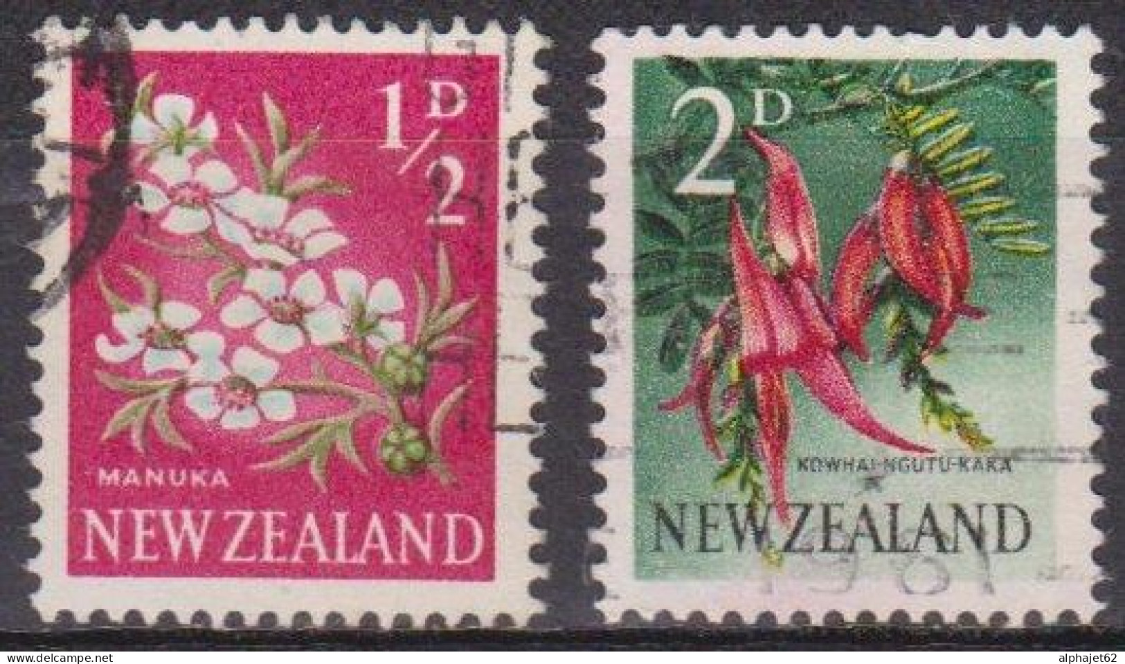 Flore - Fleurs - NOUVELLE ZELANDE - Manuka, Kowhai Ngutukaka - N° 443-445 - 1967 - Used Stamps