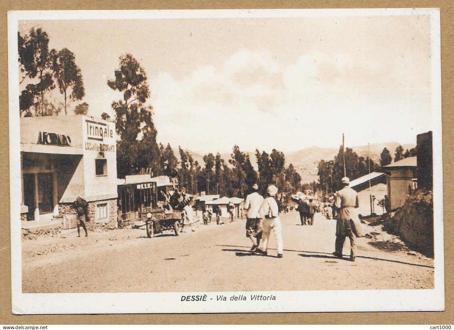 ETIOPIA DESSIE' VIA DELLA VITTORIA 1939 N°G912 - Etiopia