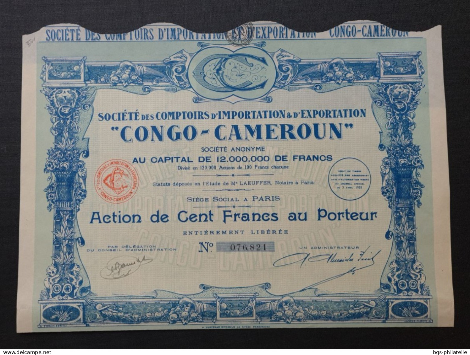 Société Import Export "Congo-Cameroun " - Afrika