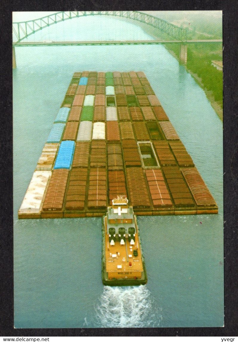 Remorqueur MISS KAE D A établi Un Record De Navigation Le 2 Mai 1981 à BATON ROUGE En Poussant 72 Barges Géantes - Remorqueurs