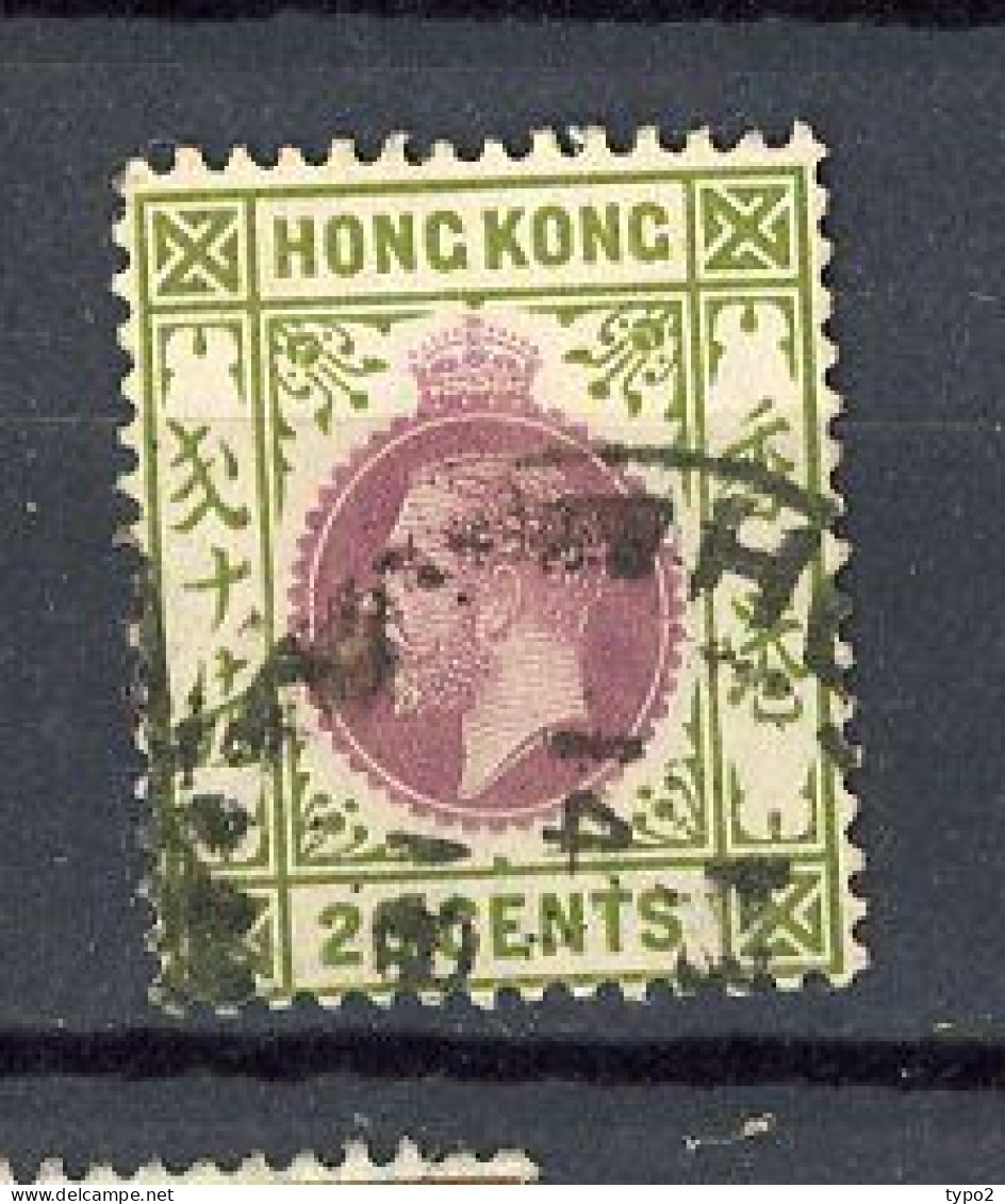 H-K  Yv. N° 106 ; SG N°107  Fil CA Mult (o)20c Vert-olive Et Violet-brun George V Cote 1,1 Euro BE 2 Scans - Usati