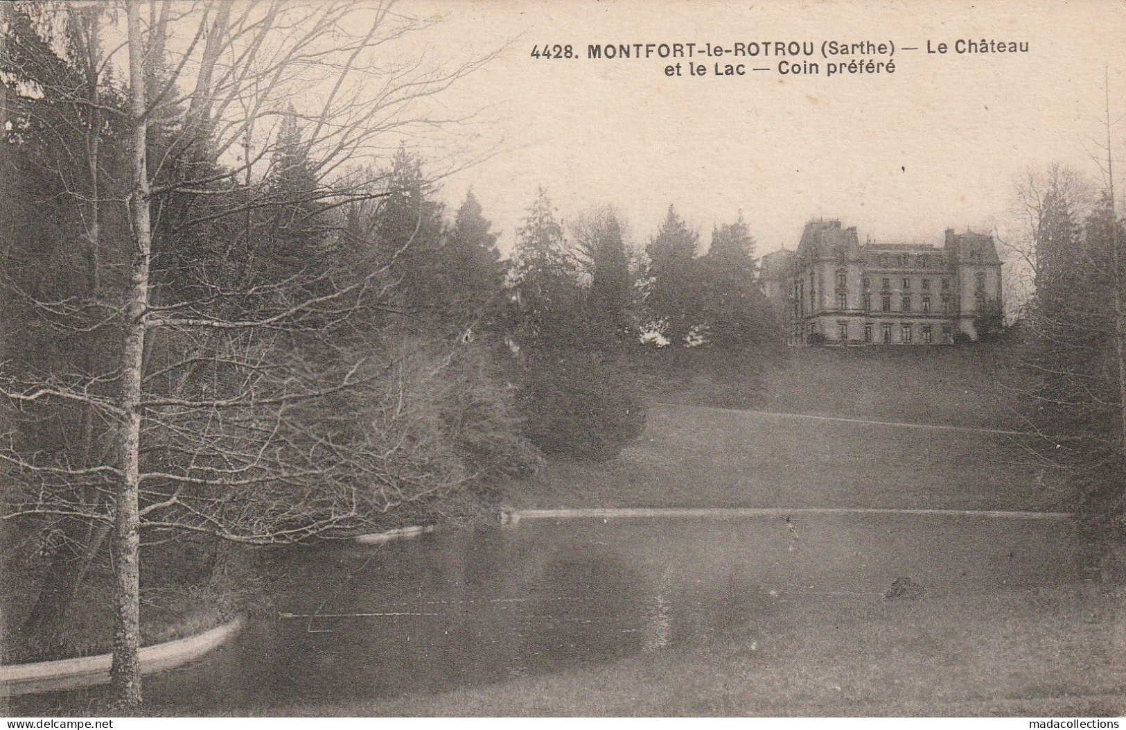 Montfort Le Rotrou (72 - Sarthe) Le Château Et Le Lac - Montfort Le Gesnois