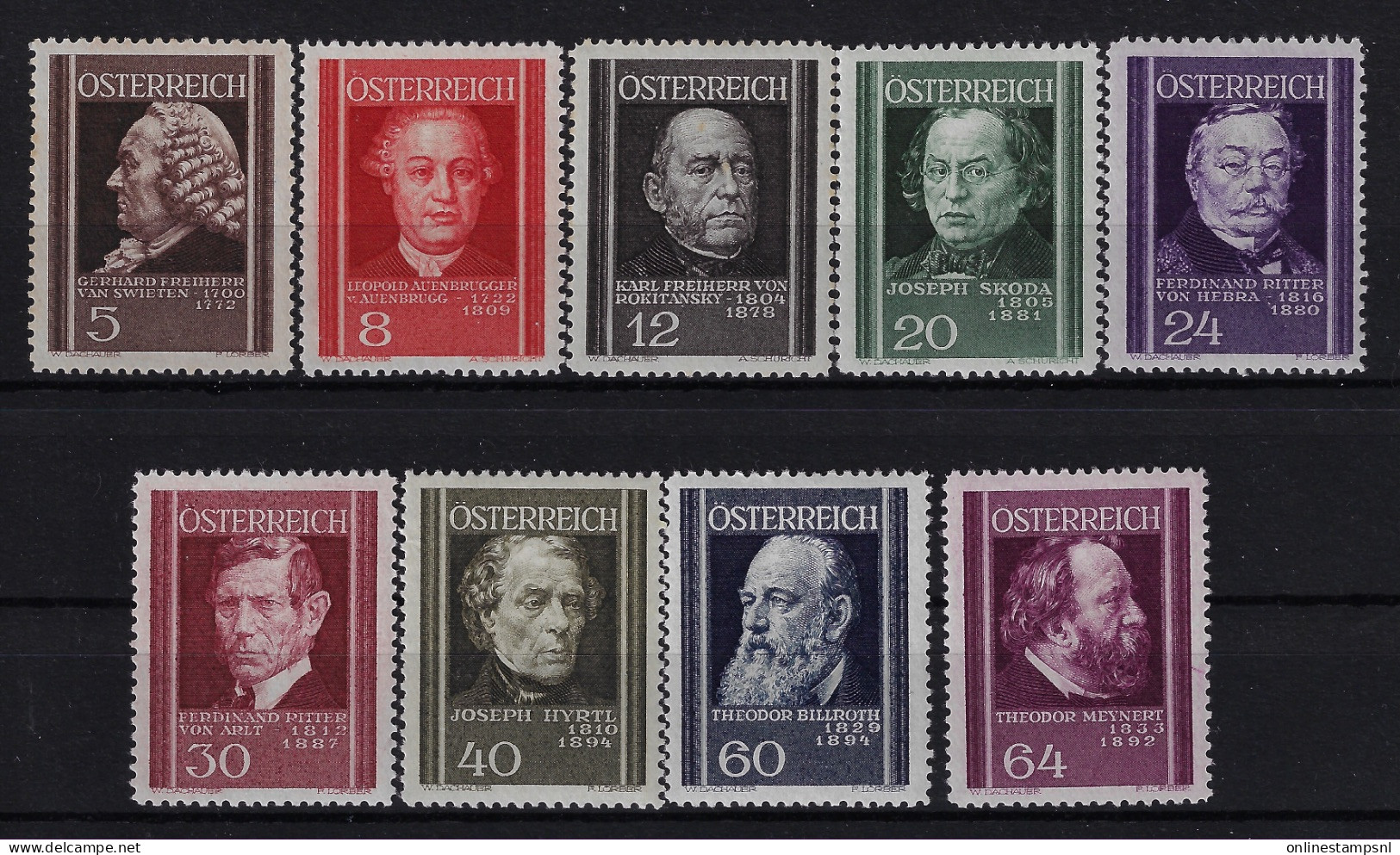 Austria Mi 649 - 6657 Neuf **/MNH/Postfrisch 1937 - Ungebraucht