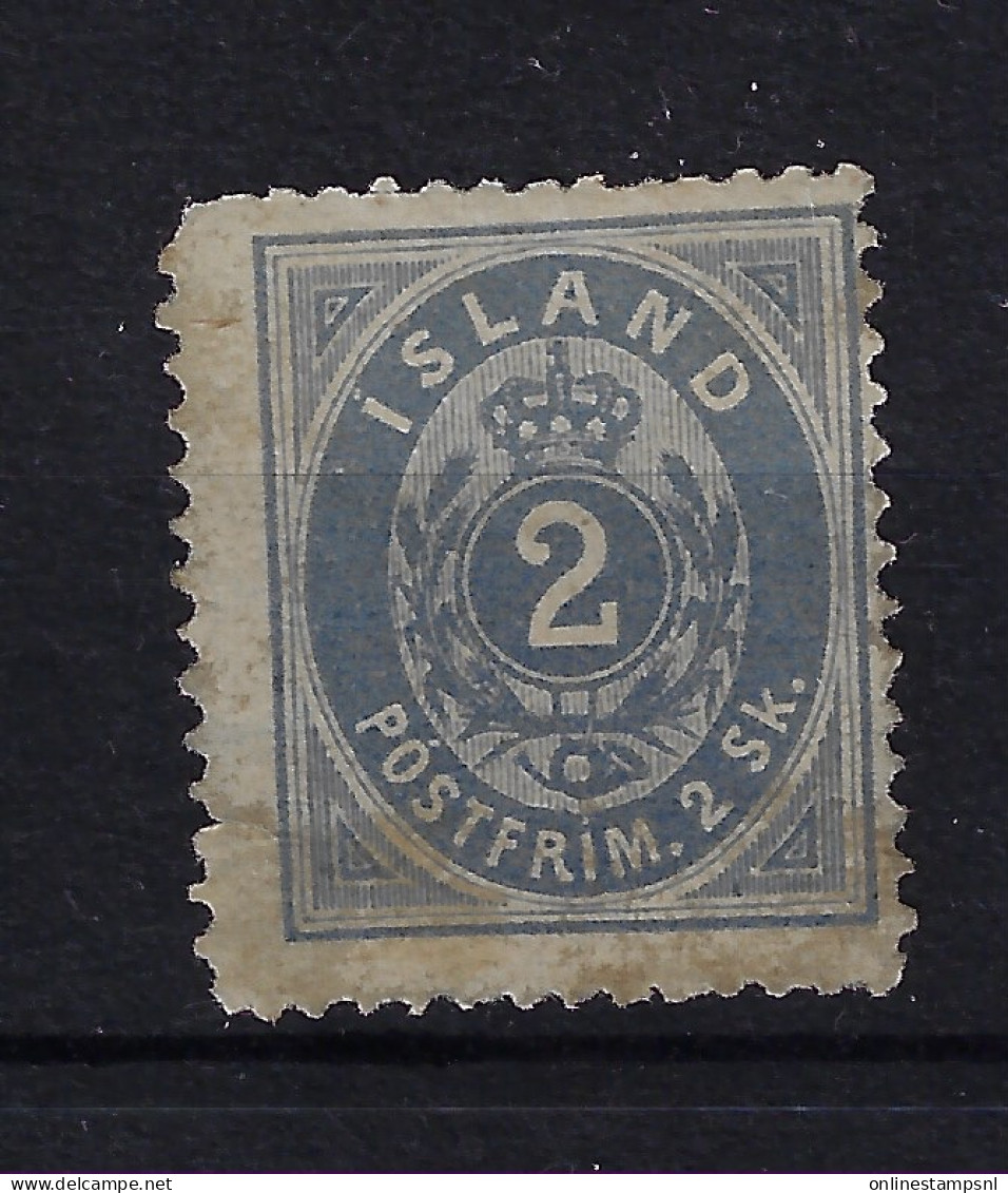 Iceland Mi 1 Not Used SG (*) Has A Small Tear At The Left Side - Ongebruikt