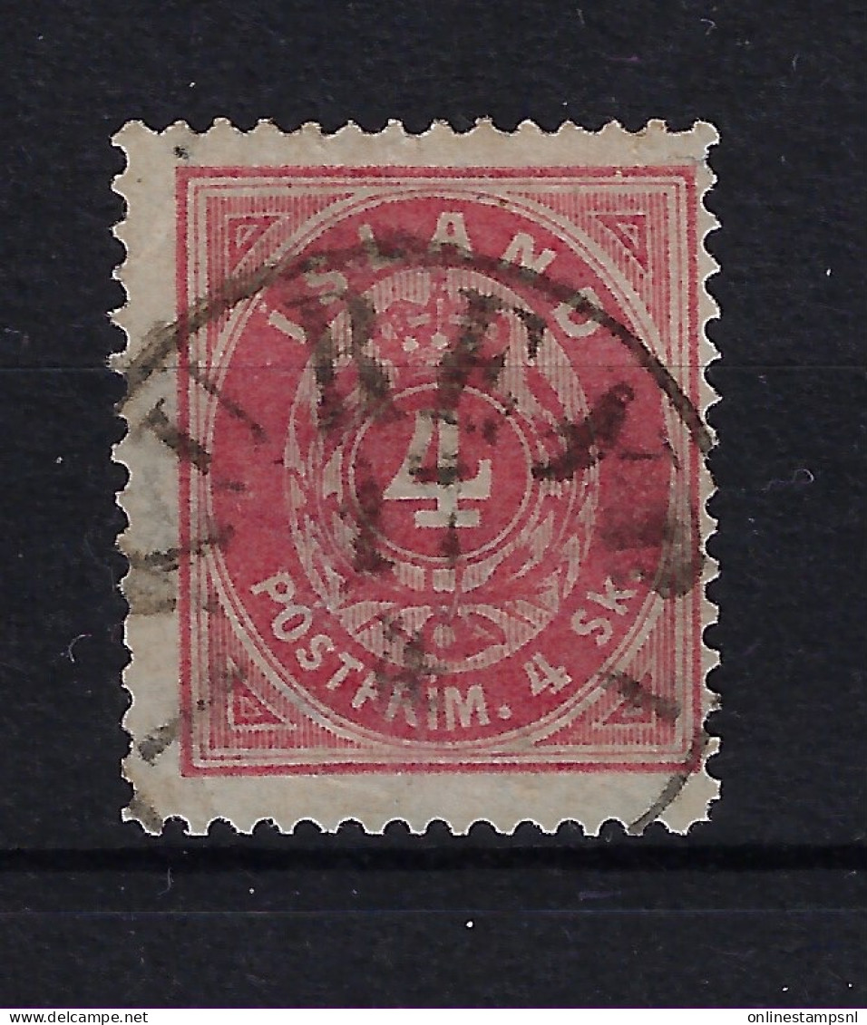 Iceland Mi 3Aoblitéré/cancelled/used 1873  Perfo 14 * 13.5 - Oblitérés