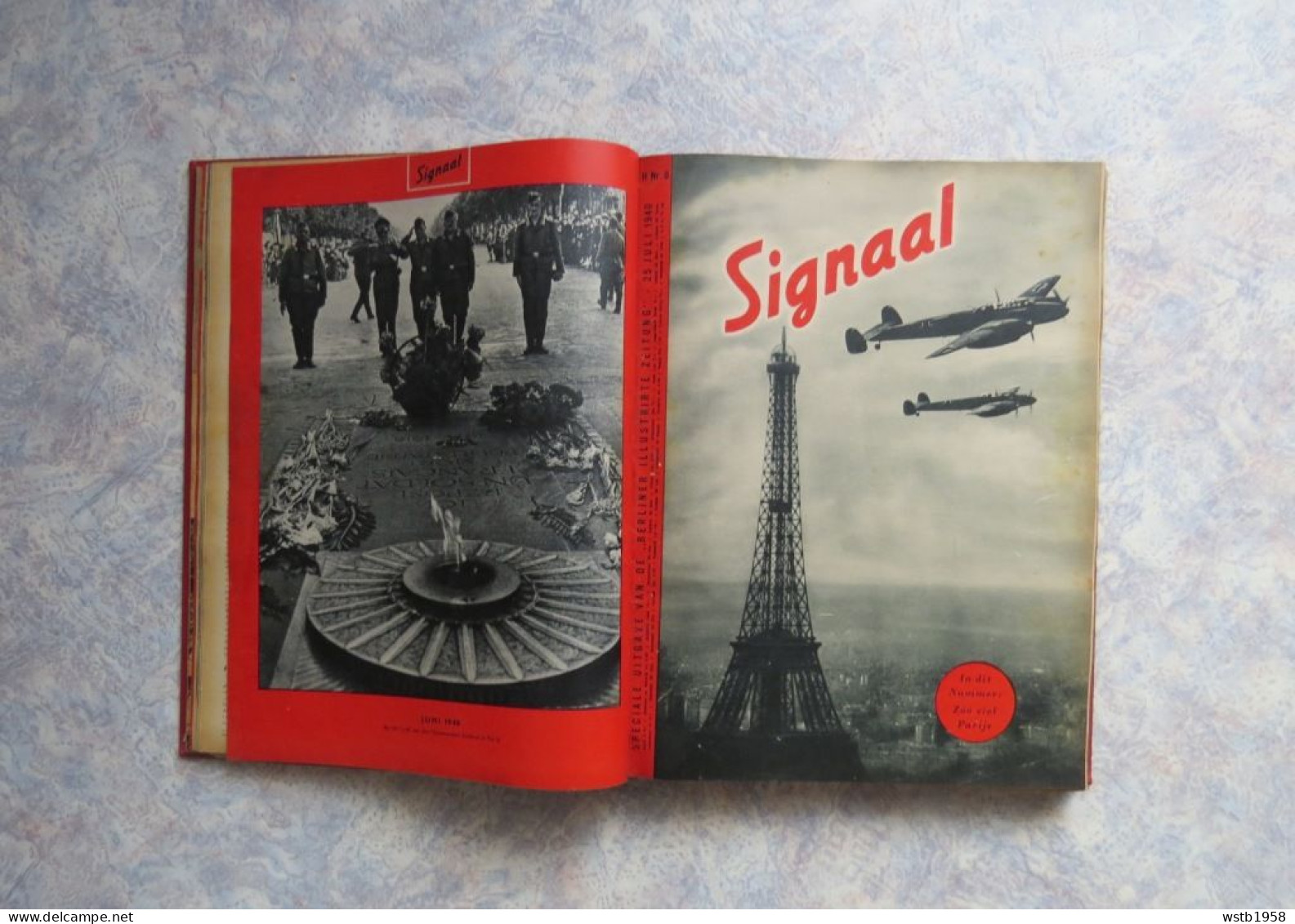 Duits Tijdschrift Tweede Wereldoorlog - Signaal (Nederlandstalig - Ingebonden ) 1940 - 1942 - 1943 - Antique