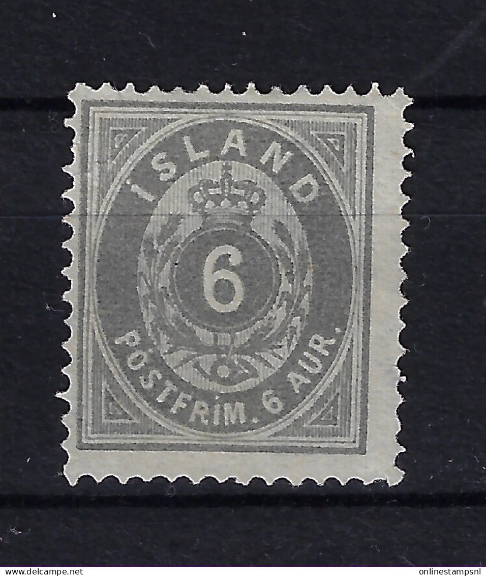 Iceland Mi 7A  1876  Perfo 14 * 13.5 Neuf Sans Gomme/ Unused No Gum/ SG / (*) - Ungebraucht