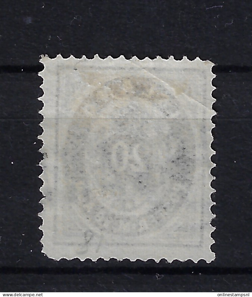 Iceland Mi  10A  1876  Perfo 14 * 13.5 Oblitéré/cancelled/used Light Fold At Left Top - Used Stamps