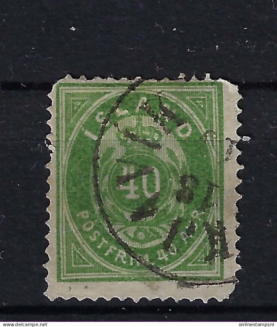 Iceland Mi  11A  1876  Perfo 14 * 13.5 Oblitéré/cancelled/used - Gebruikt