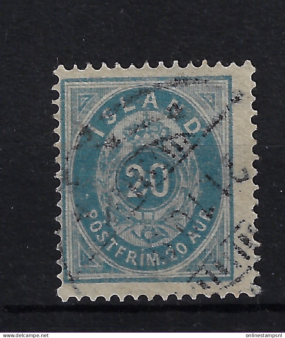 Iceland Mi  14A  1882  Perfo 14 * 13.5 Oblitéré/cancelled/used - Usados