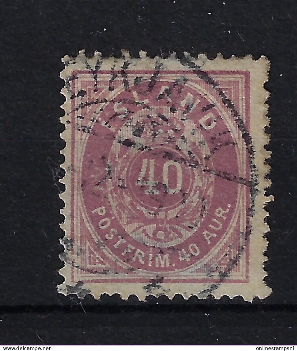 Iceland Mi  15A  1882  Perfo 14 * 13.5 Oblitéré/cancelled/used - Oblitérés