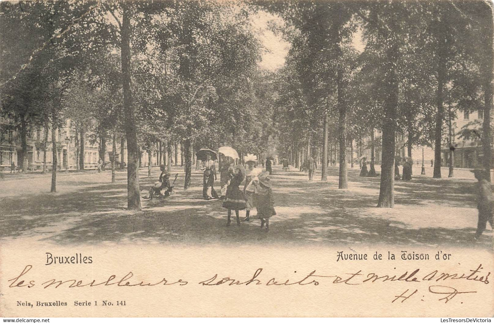 BELGIQUE - Bruxelles - Avenue De La Toison D'or - Carte Postale Ancienne - Prachtstraßen, Boulevards