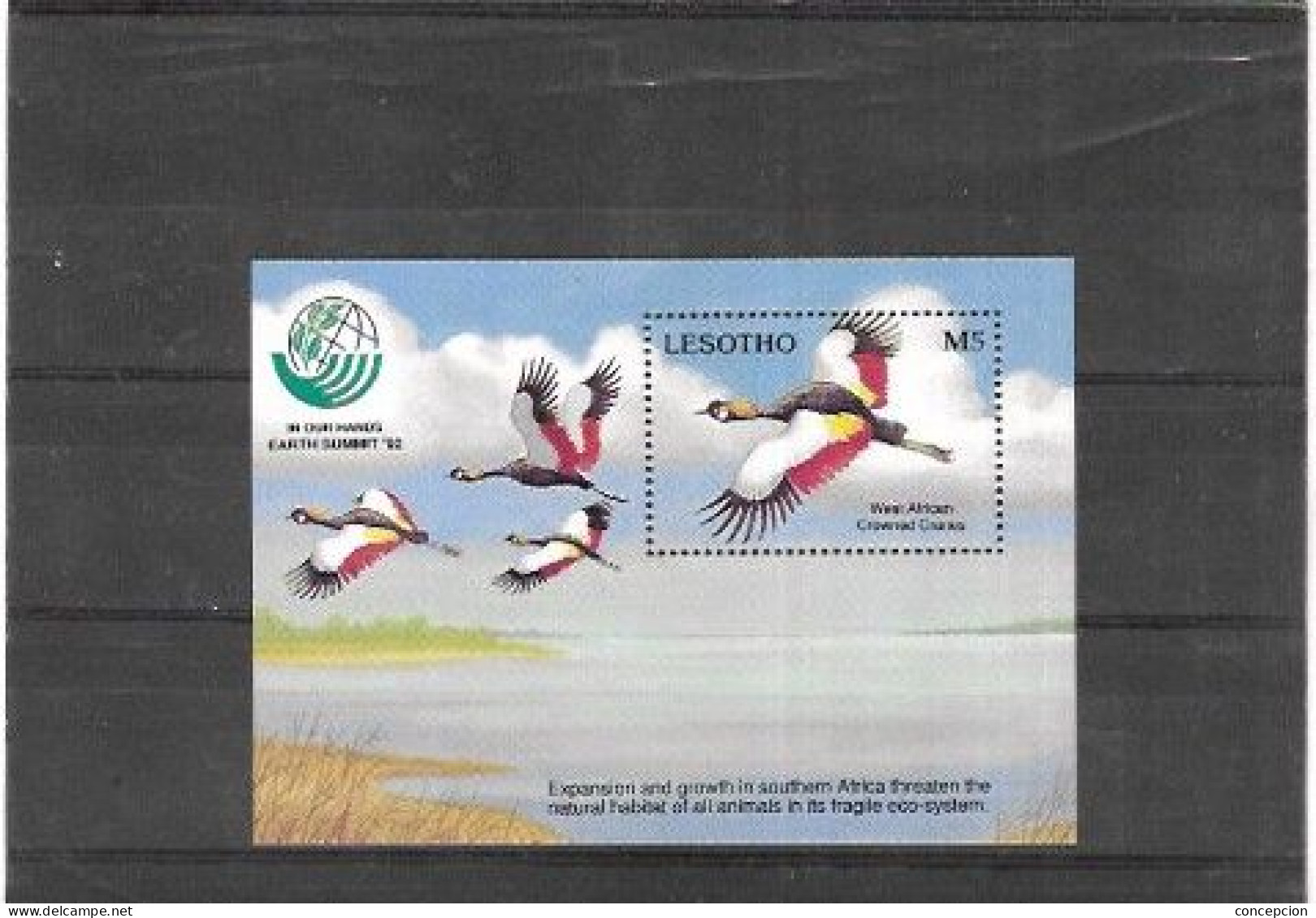 LESOTHO Nº HB  101 - Grues Et Gruiformes