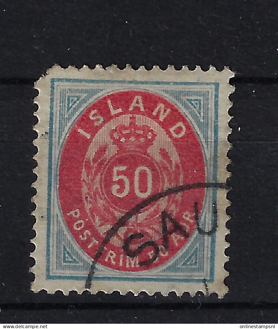 Iceland Mi  16 A  1892  Perfo 14 * 13.5 Oblitéré/cancelled/used - Gebraucht