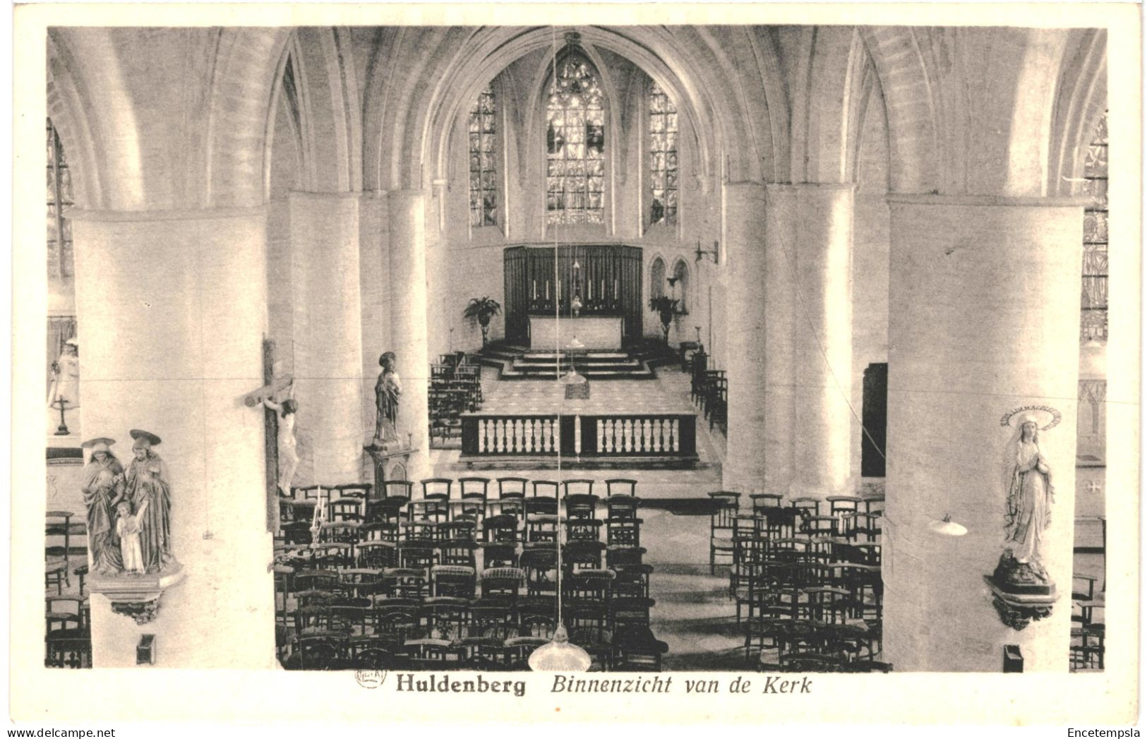 CPA Carte Postale Belgique Huldenberg  Binnenzicht Van De Kerk  VM76003 - Huldenberg