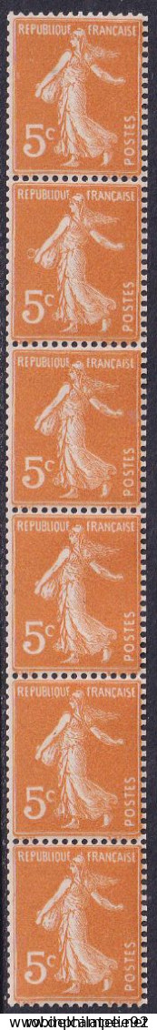 FRANCE  VARIETES N°158 Roulette De 6 Timbres ,anneau-lune Sur Le 2ème Timbre Qualité:**  - Unused Stamps