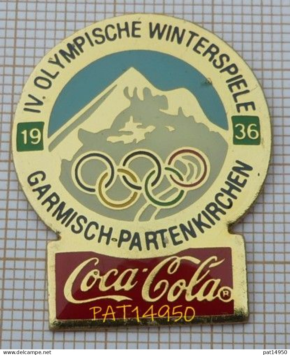 PAT14950 COCA COLA  JO GARMISCH PARTENKIRCHEN 1936  En Version EPOXY PREMIER TAIWAN - Coca-Cola