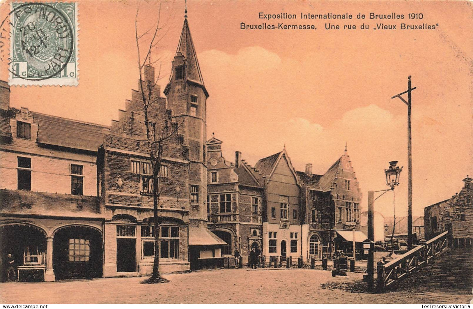 BELGIQUE - Bruxelles - Kermesse - Une Rue Du Vieux Bruxelles - Exposition Internationale 1910 - Carte Postale Ancienne - Sonstige & Ohne Zuordnung