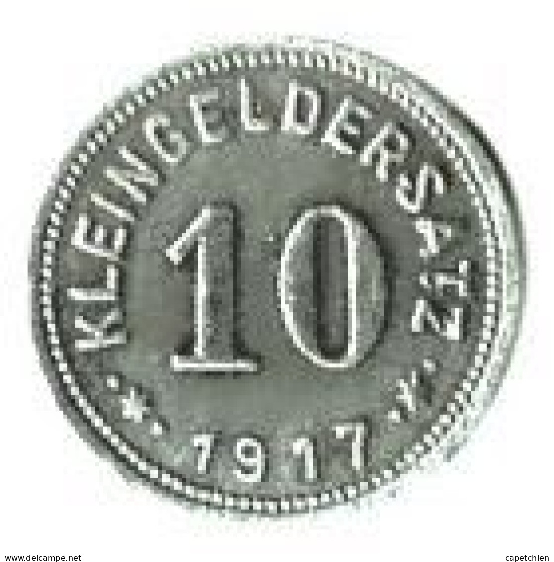 ALLEMAGNE / NOTGELD / MANSFELDSCHE GEWERKSCHAFT EISLEBEN / 10 PFENNIG / 1917 / ZINC / 22.85 Mm  / 3.14 G - Noodgeld