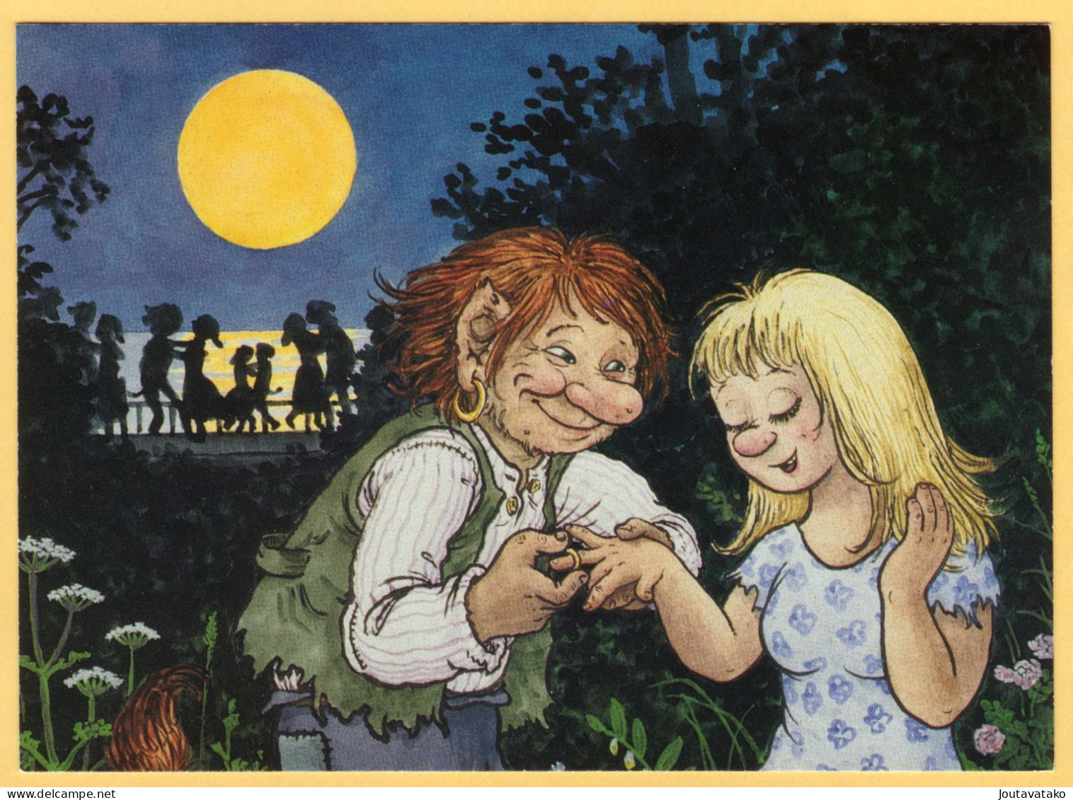 Troll-Lovning - Rolf Lidberg, No: 88 - Trolls, Full Moon, Engagement Ring, Romance, Love, Lovers - Fairy Tales, Popular Stories & Legends