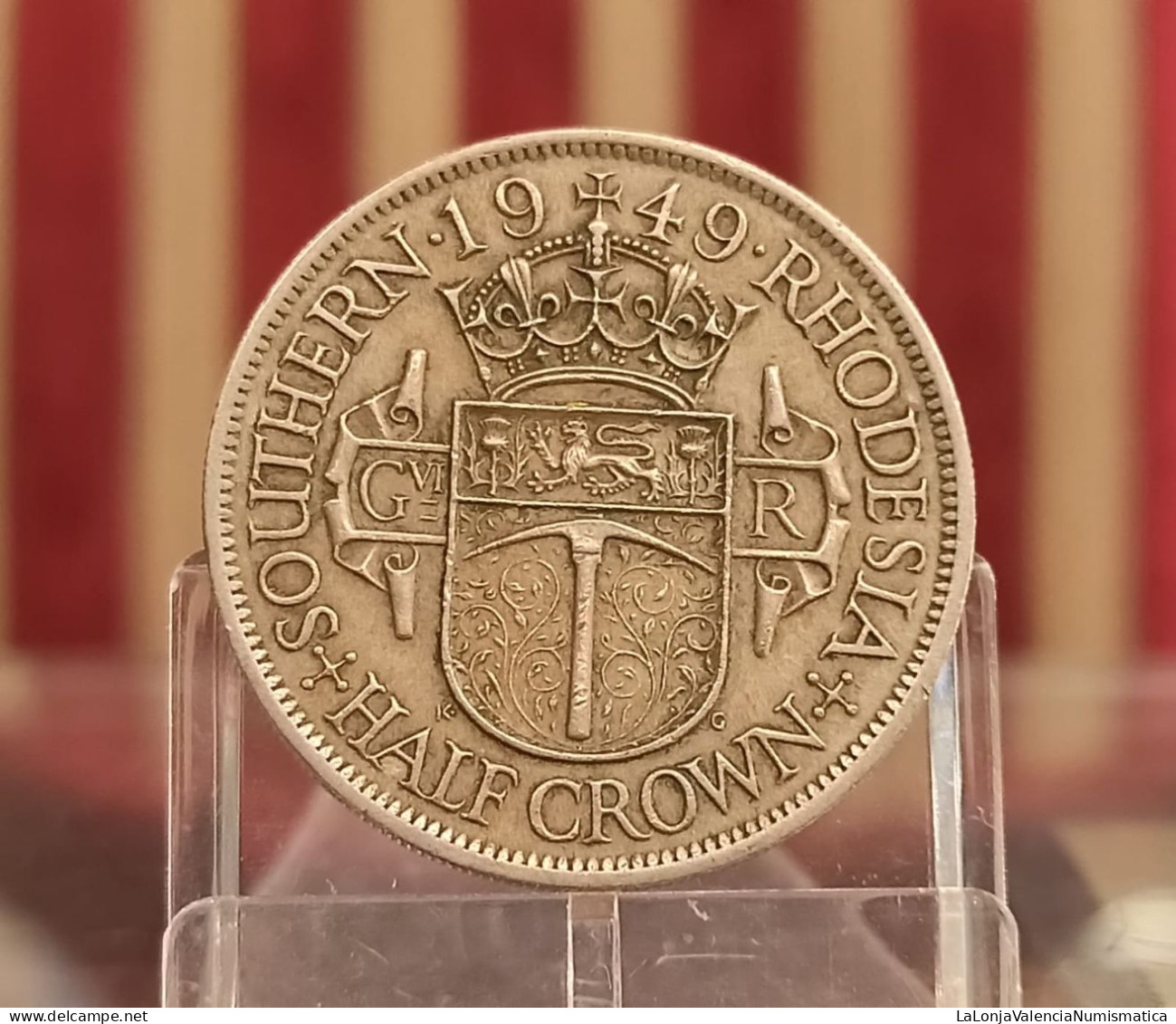 Southern Rhodesia Del Sur George VI - 1/2 Crown 1949 Km 24 - Rhodesia