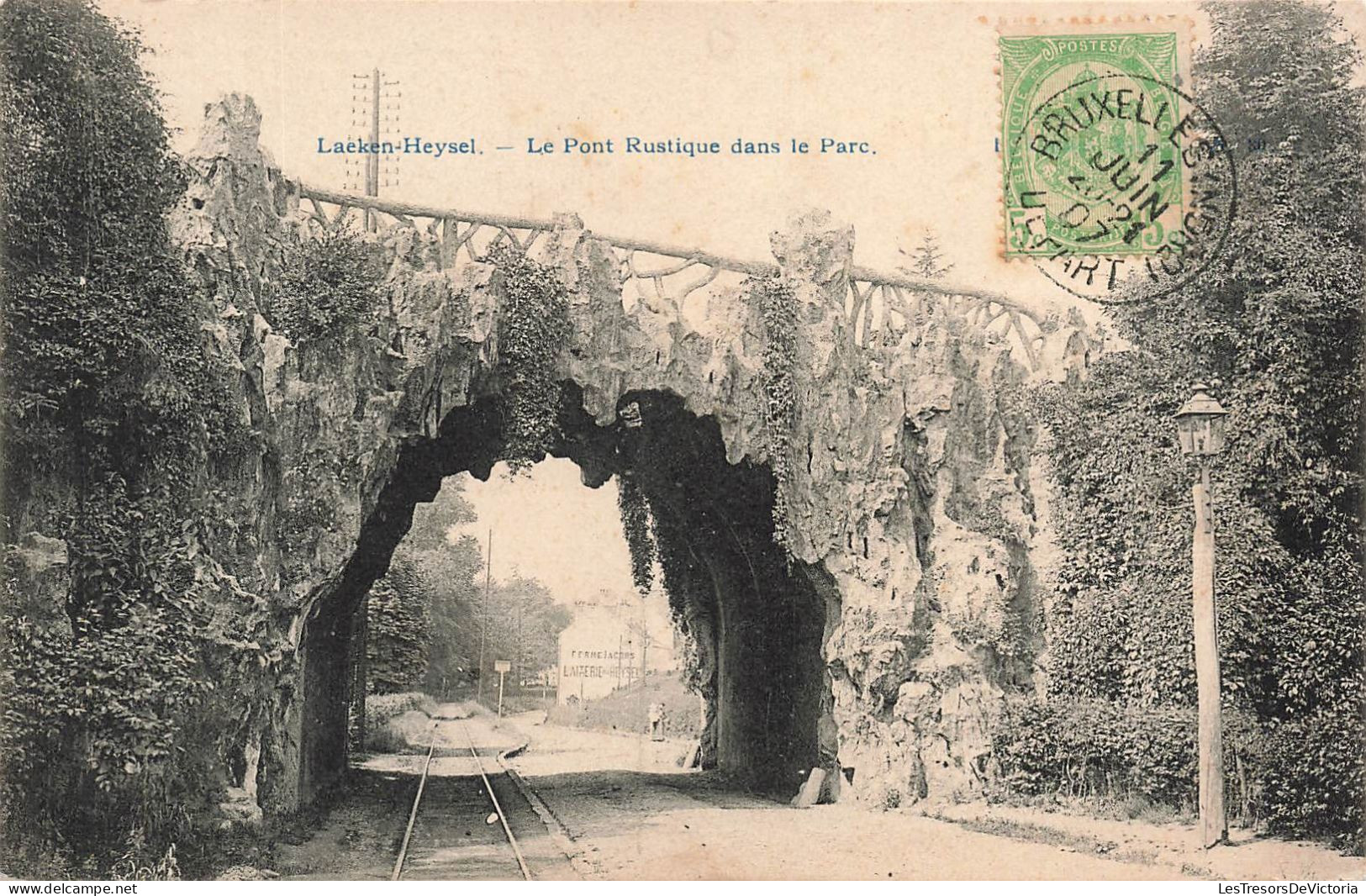 BELGIQUE - Bruxelles - Laeken - Heysel - Le Pont Rustique Dans Le Parc - Carte Postale Ancienne - Laeken