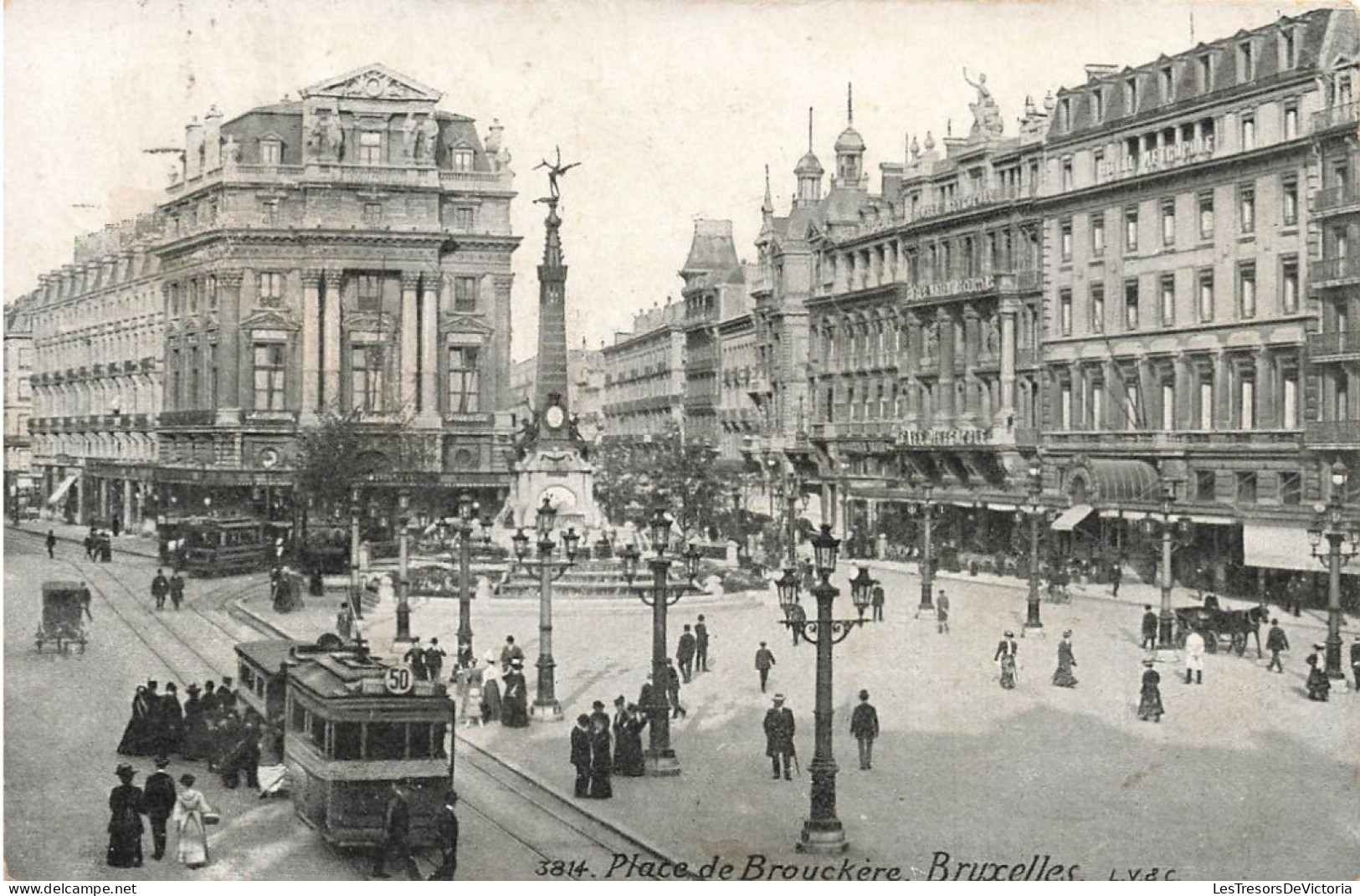 BELGIQUE - Bruxelles - Place De Brouckère - Carte Postale Ancienne - Otros & Sin Clasificación