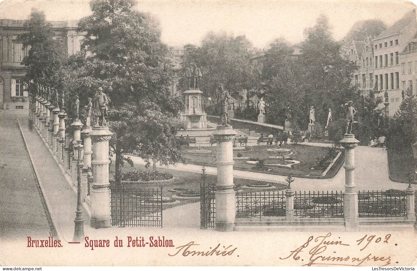 BELGIQUE - Bruxelles - Square Du Petit Sablon - Carte Postale Ancienne - Places, Squares