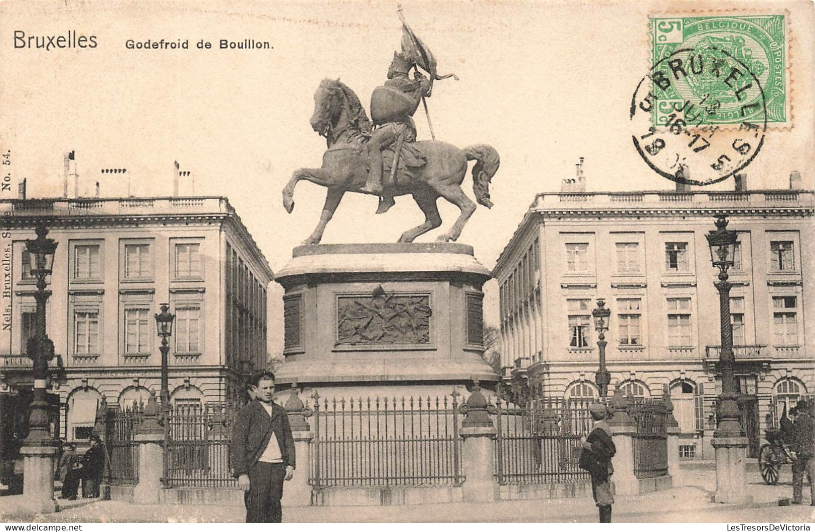 BELGIQUE - Bruxelles - Godefroid De Bouillon - Carte Postale Ancienne - Sonstige & Ohne Zuordnung