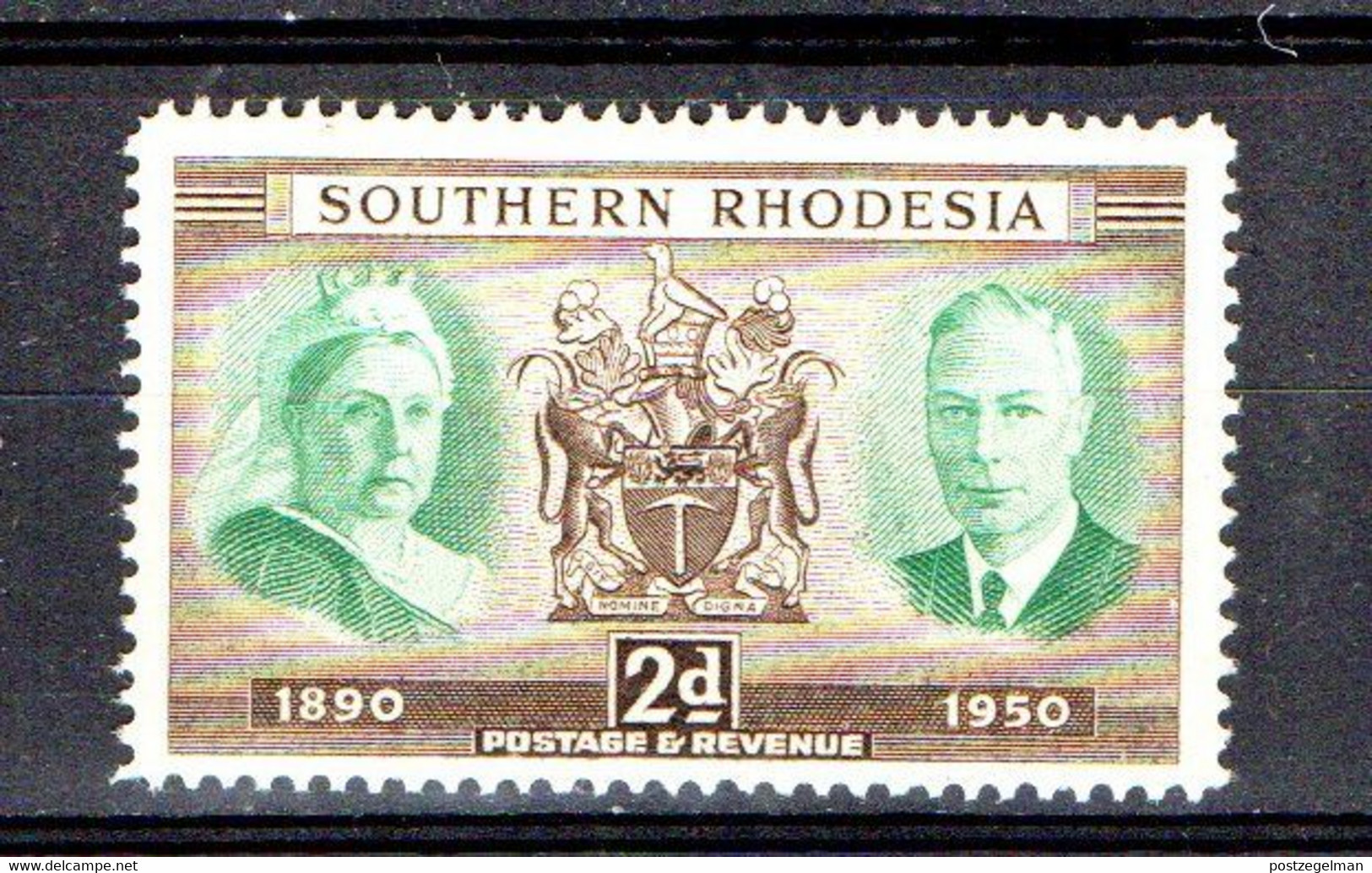 SOUTH -RHODESIA, 1950, Mint Never Hinged Stamp(s) , MI 72, 60 Years,  Scannr. 573 - Southern Rhodesia (...-1964)