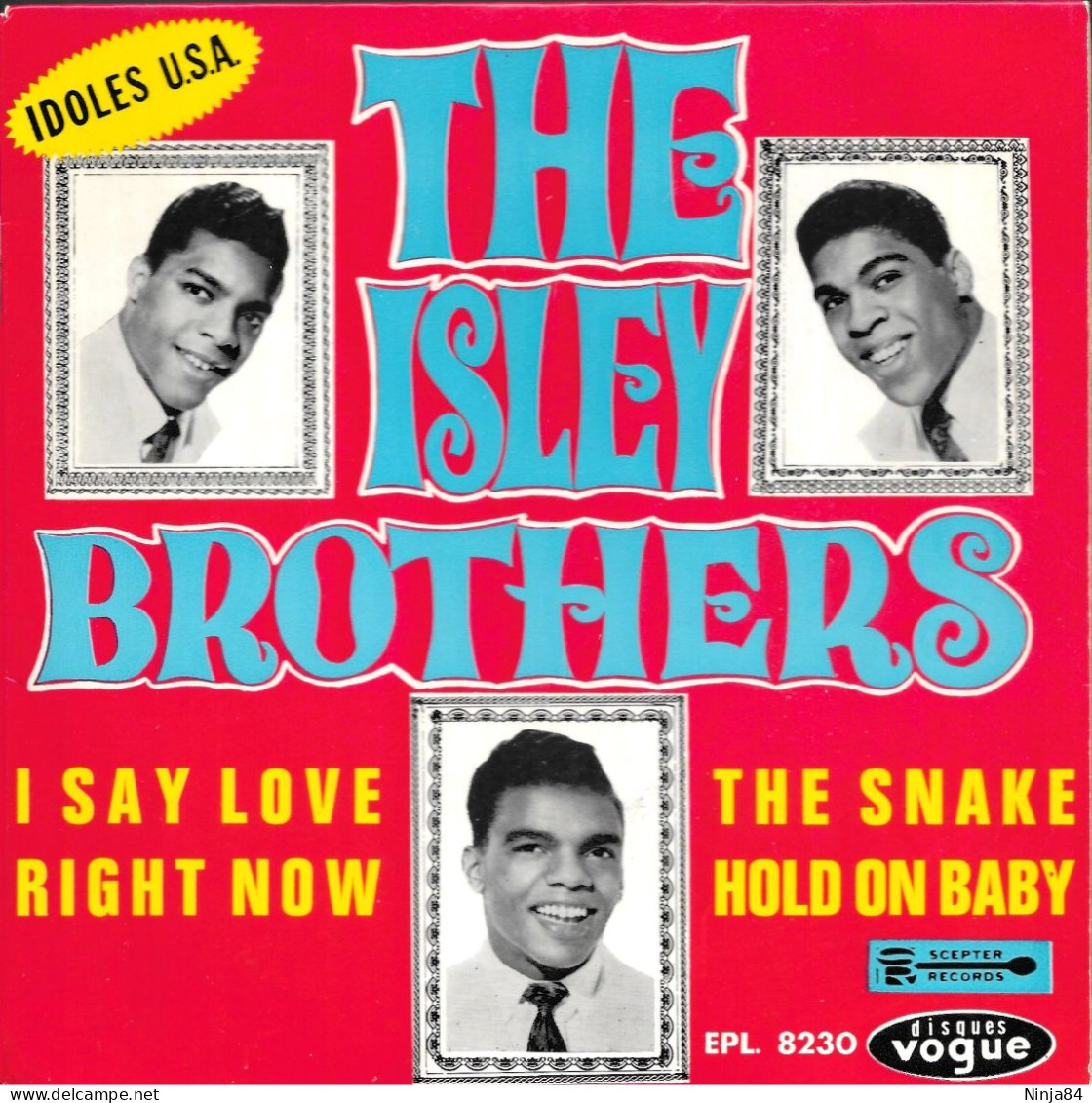 EP 45 RPM (7")  The Isley Brothers  "  I Say Love  " - Soul - R&B