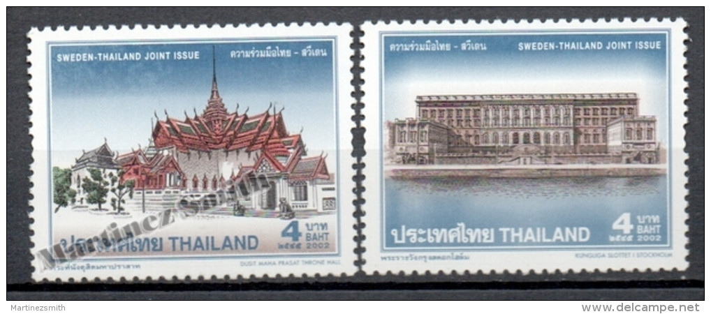 Thailande - Thailand 2002 Yvert 2008-09, Royal Palace - MNH - Thailand