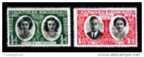 SOUTH RHODESIA, 1947, Mint Never Hinged Stamp(s) Royal Visit, MI Nrs. 64-65, #106 - Southern Rhodesia (...-1964)