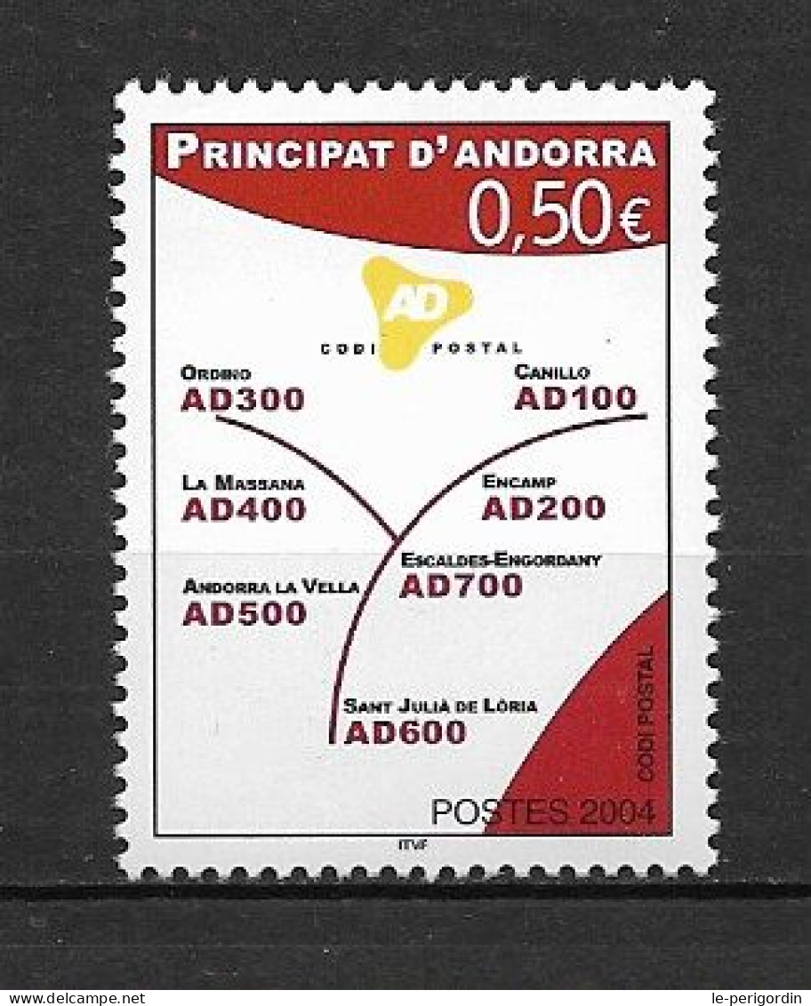 ANDORRE FR ,  No 601 , NEUF , ** , SANS CHARNIERE, TTB . - Nuovi