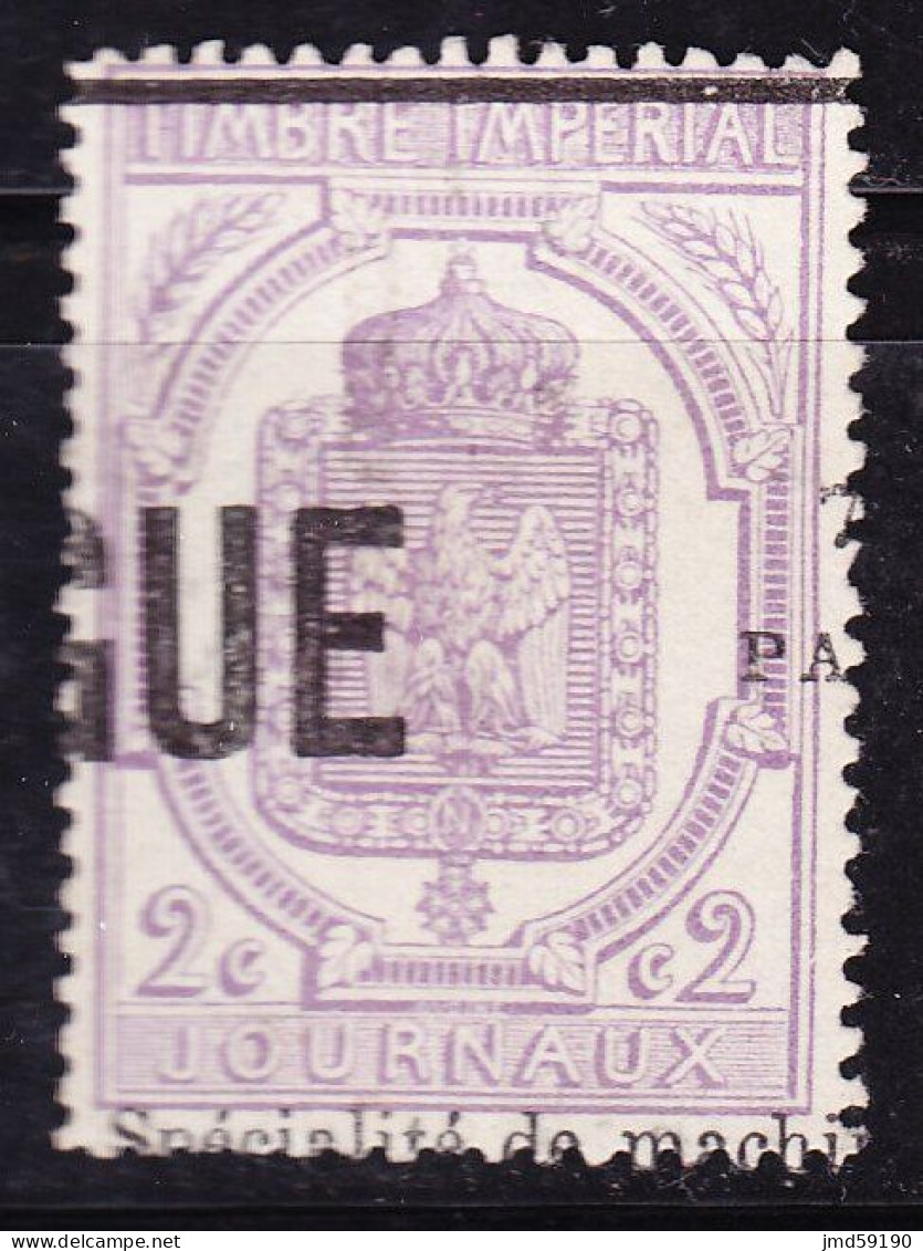 Timbre Journaux N°7 2c Violet Oblitéré - Zeitungsmarken (Streifbänder)