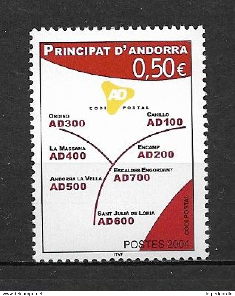 ANDORRE FR ,  No 601 , NEUF , ** , SANS CHARNIERE, TTB . - Neufs