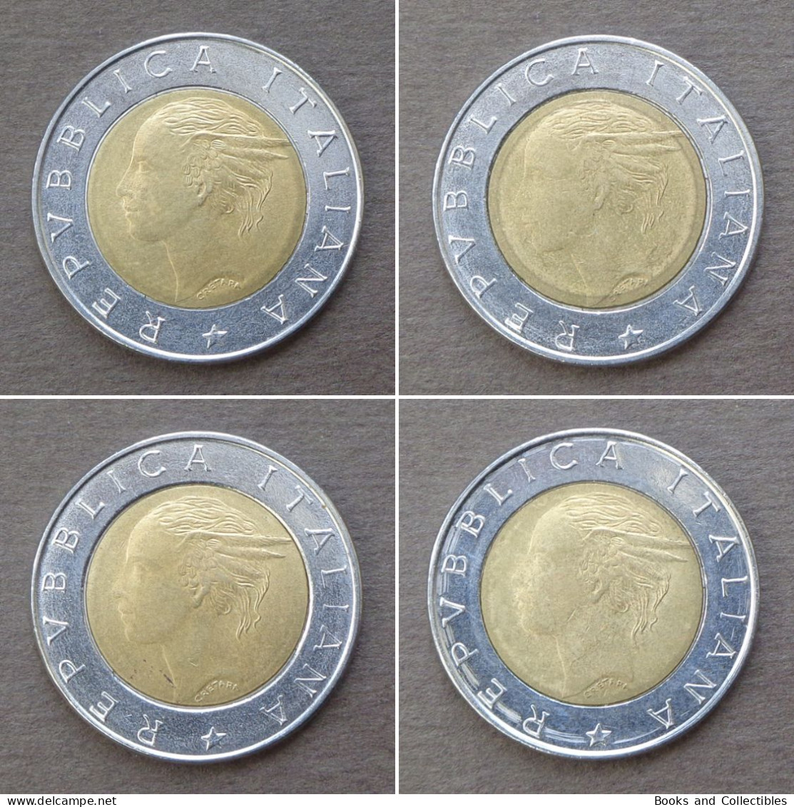 ITALIA - Lotto (4x) Monete Commemorative Da 500 Lire, Periodo 1946-2001 * Rif. MNT-L002 - Herdenking