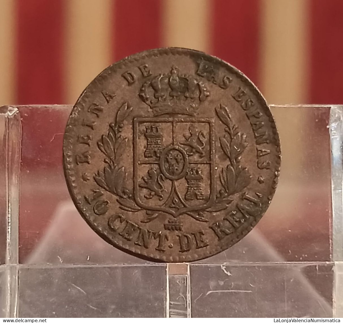 España Spain Isabel II - 10 Céntimos De Real 1860 Segovia Km 603 - 10 Centiemen