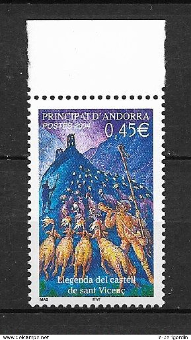 ANDORRE FR ,  No 595 , NEUF , ** , SANS CHARNIERE, TTB . - Unused Stamps